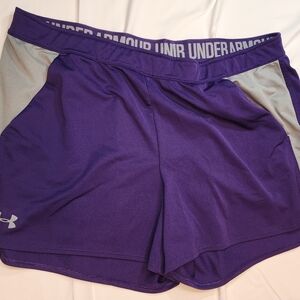 Under Armour Women's Purple and Gray Shorts Women's size XXL